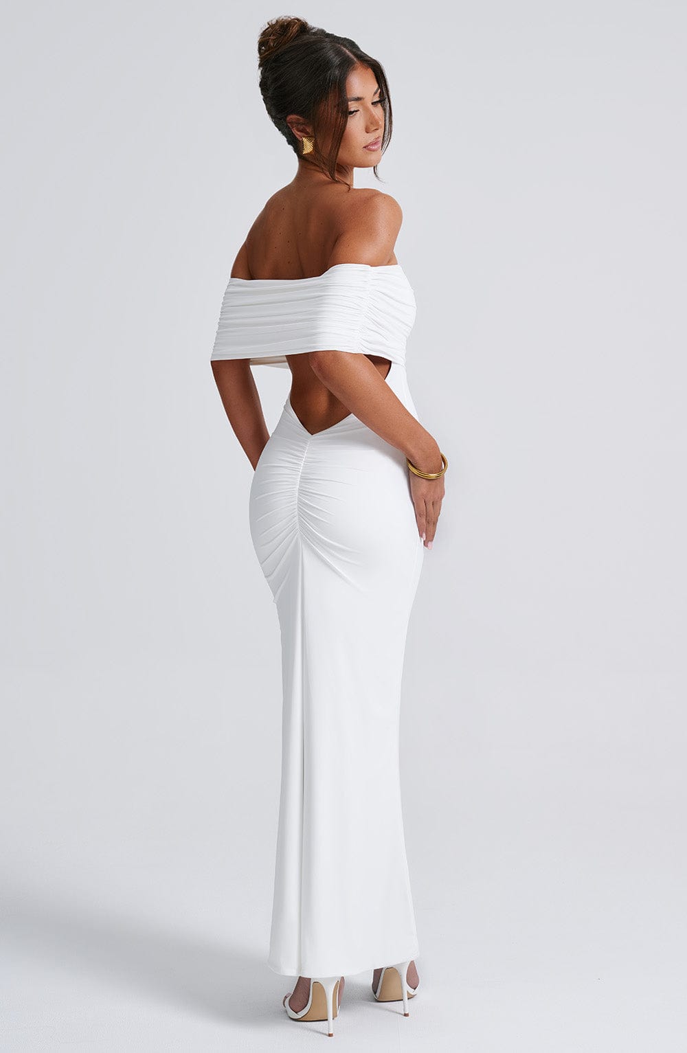 Vestido Longo com decote nas costas Luiza