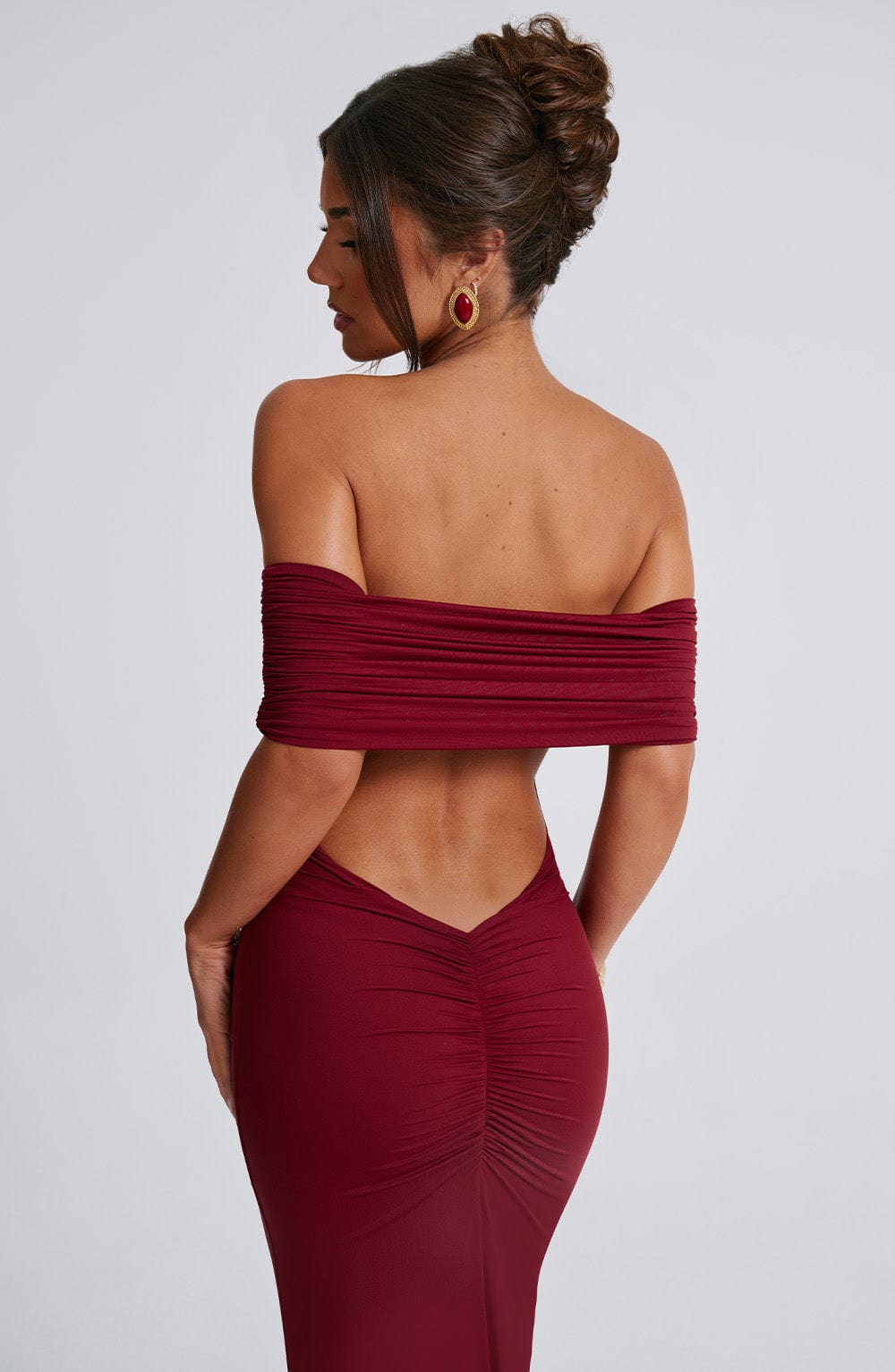 Vestido Longo com decote nas costas Luiza